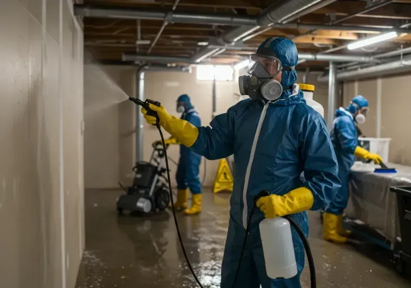 Basement Sanitization and Antimicrobial Treatment process in Saint James, NC